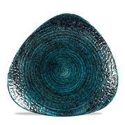 Homespun Chroma Blue Triangle Plate 26.5cm – Hand-Thrown Pottery Design