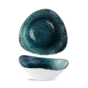 Homespun Chroma Blue Triangle Bowl 23.5cm - Bold & Unique Culinary Canvas