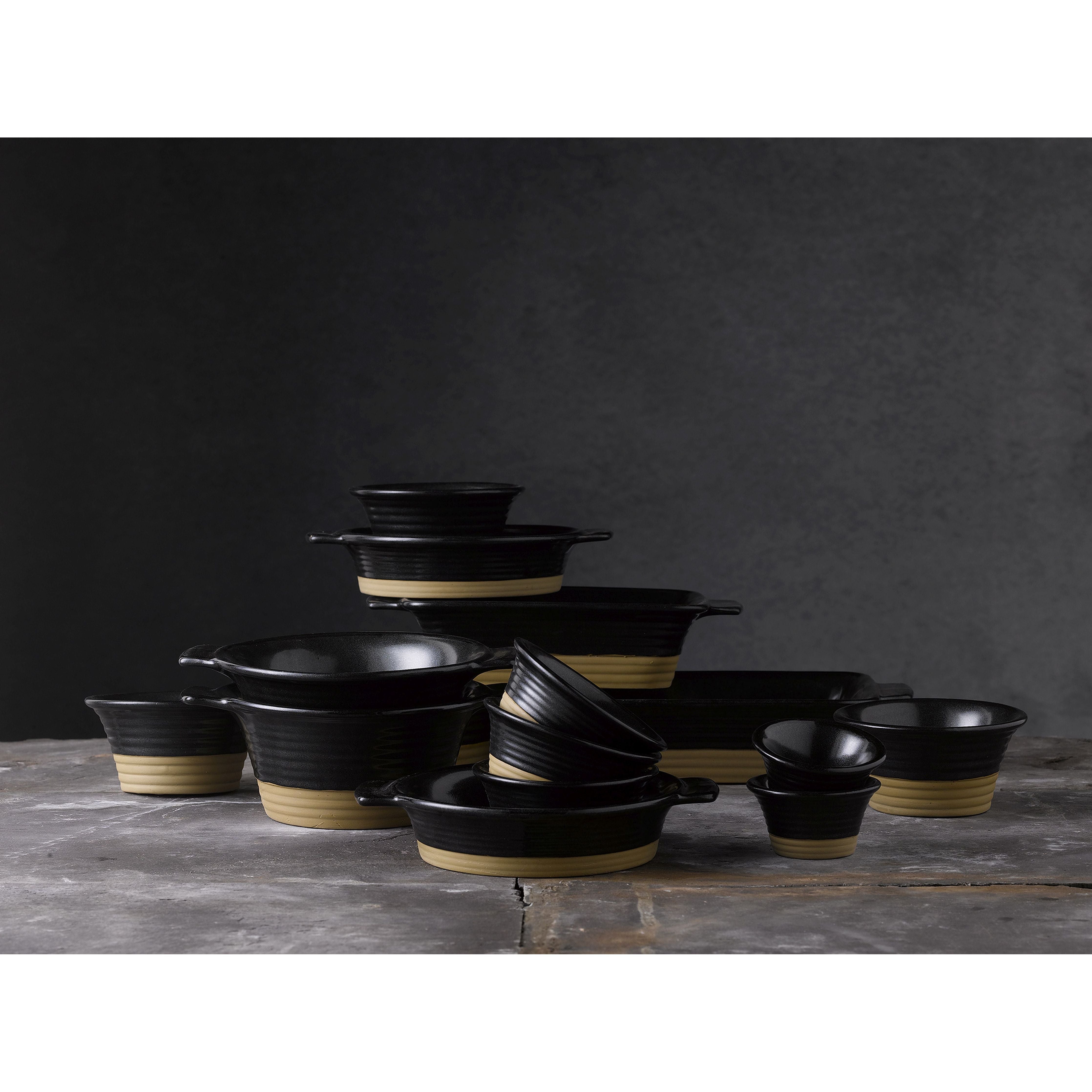 Art De Cuisine Igneous Black Individual Dish - 6.6oz