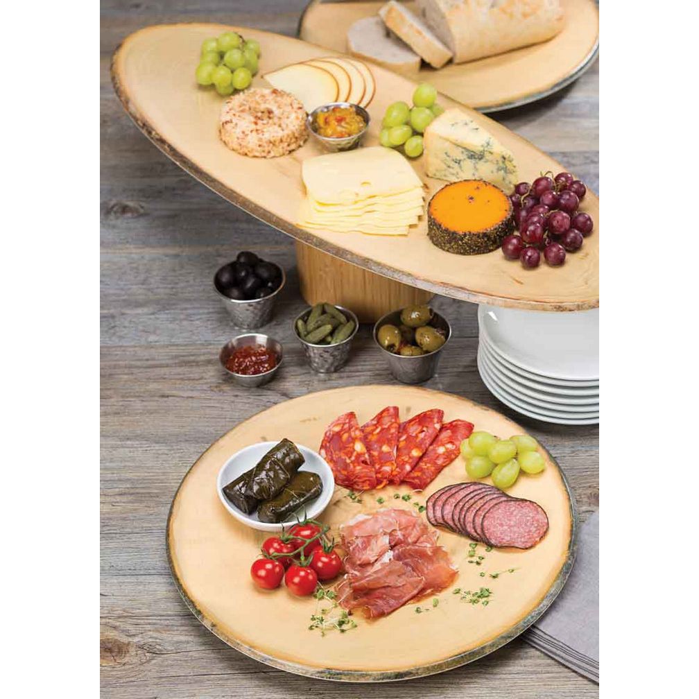 Elm Footed Oval Platter 25.5.5 x 10" (65 x 25.5cm)