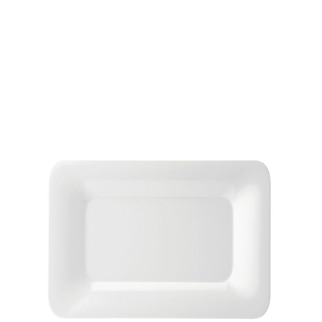 Melamine Rectangular Rimmed Plate 14 x 10"