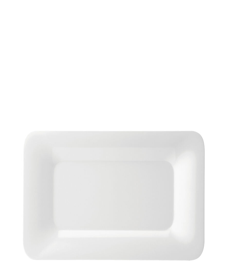 Melamine Rectangular Rimmed Plate 14 x 10"