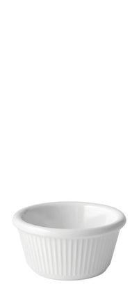Fluted White Ramekin 3oz (9cl)