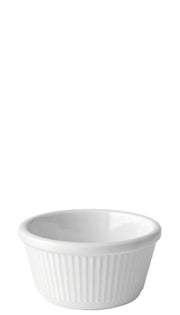 Fluted White Ramekin 4oz (12cl)