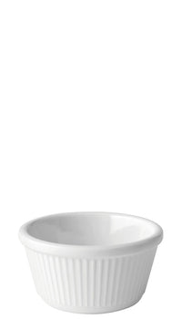 Fluted White Ramekin 4oz (12cl)