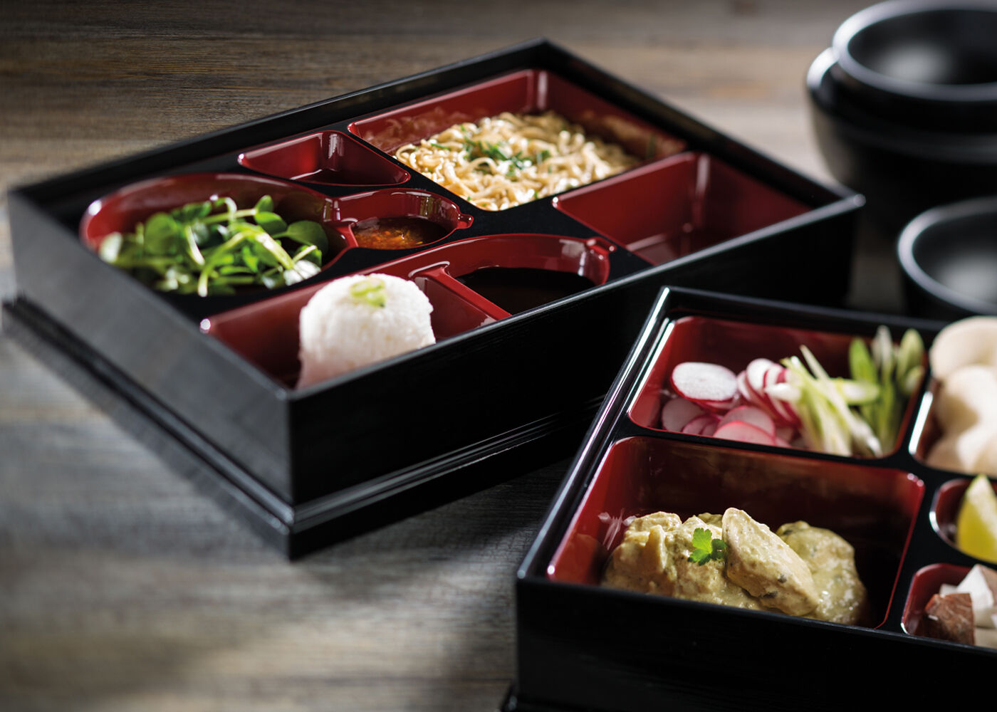 Bento Box 12 x 10" (31 x 25.5cm) 6 Compartment