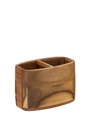 Acacia 2 Compartment Table Caddy