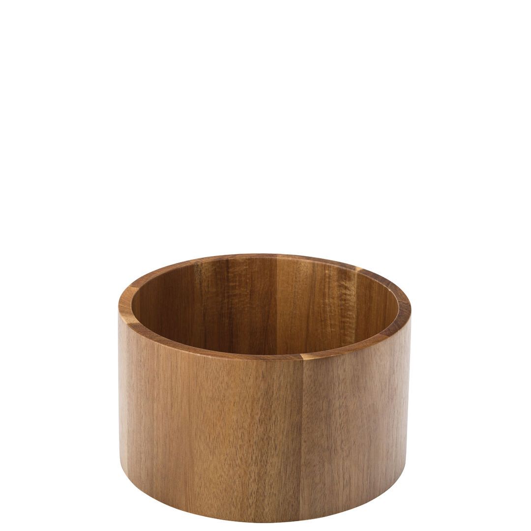 Acacia Punch Barrel Stand / Bowl 8.5" (21.5cm)