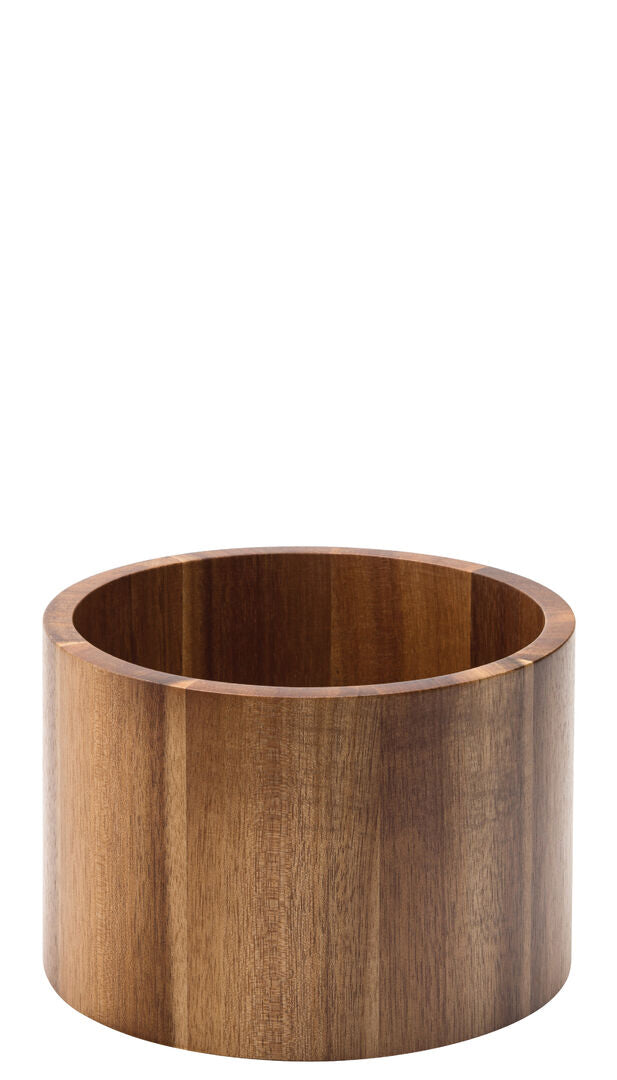 Acacia Punch Barrel Stand / Bowl 6.75" (17cm)