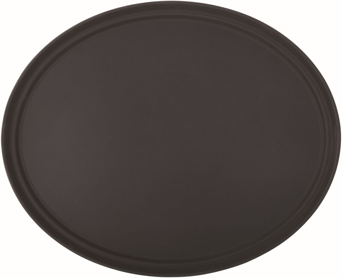 Black Non Slip Tray Oval 27 x 22" (68.5 x 56.5cm)