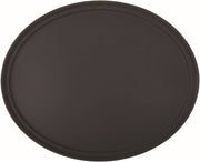 Black Non Slip Tray Oval 27 x 22" (68.5 x 56.5cm)