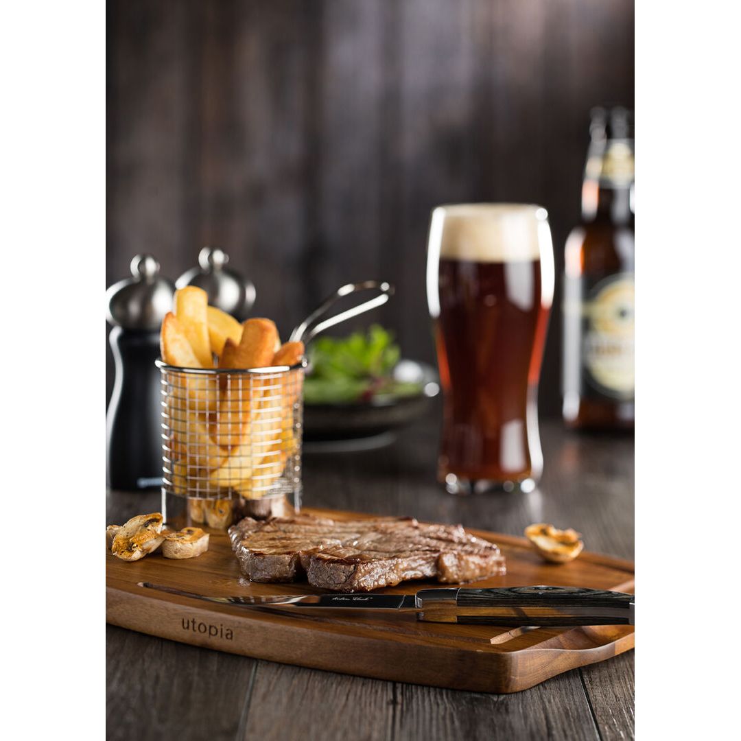 Acacia Wood Steak Platter 13.5 x 8.75" (34 x 22cm)