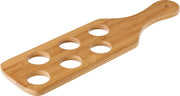 Bamboo Shot Paddle - To hold 6 Shots 15 x 4.25"