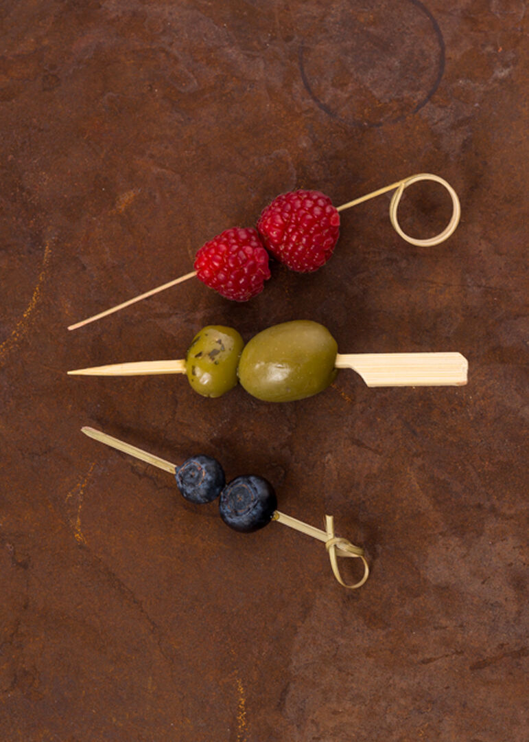 Curly Bamboo Skewer 4.75" (12cm) -10 packs of 100