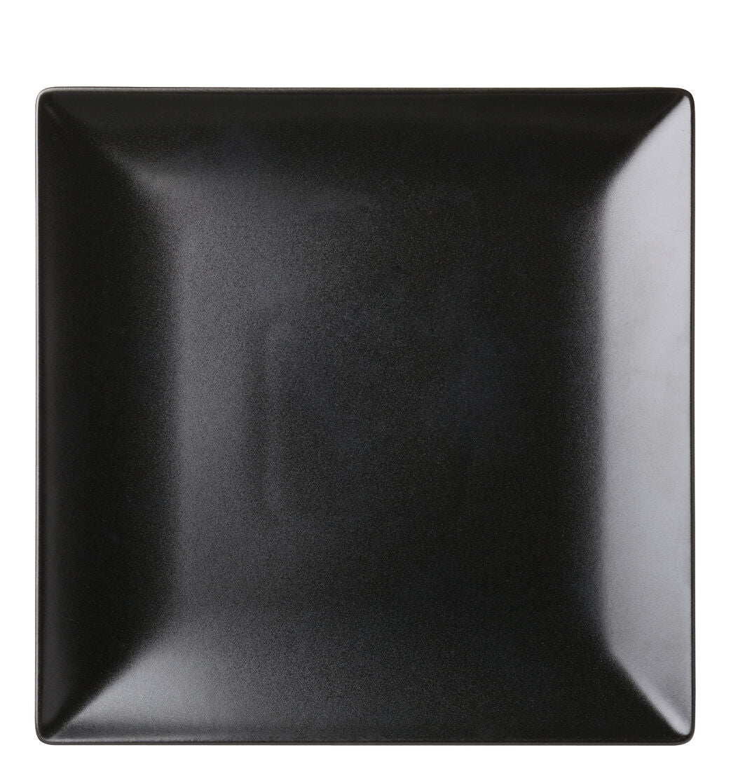 Noir Square Plate 10" (25.5cm)