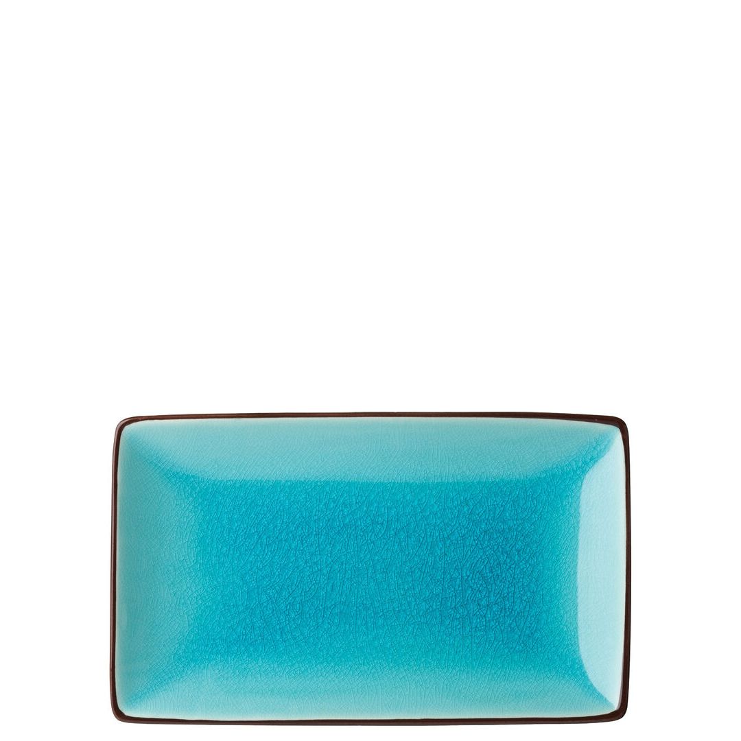 Soho Aqua Rectangular Plate 8.5 x 5.5"(21 x 14cm)