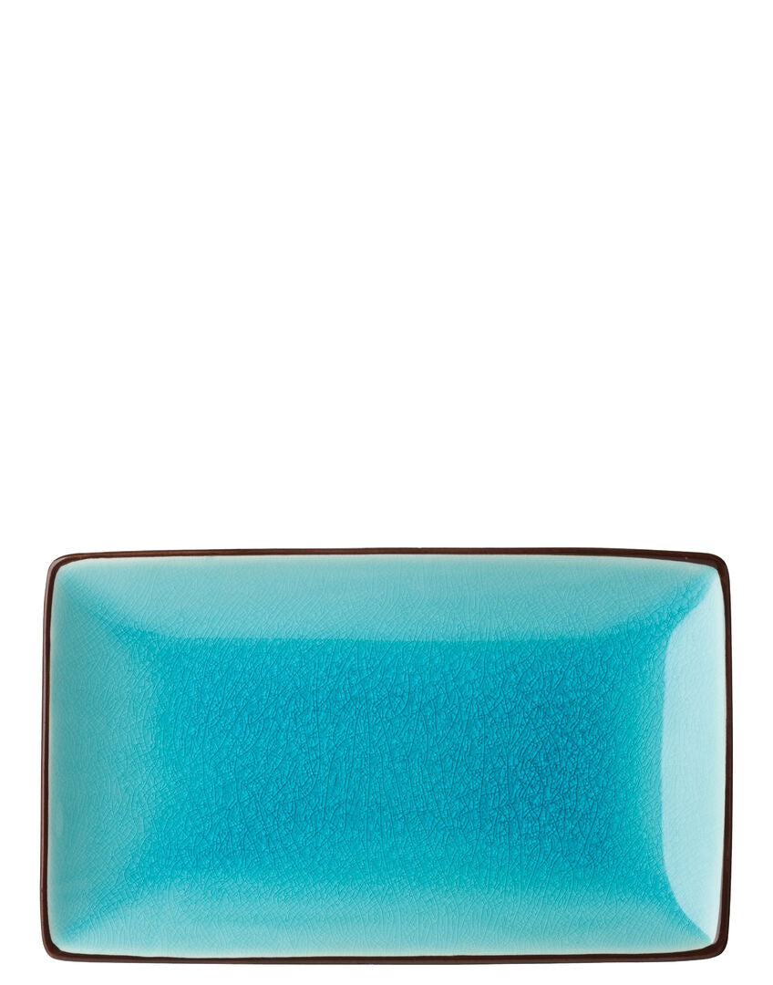 Soho Aqua Rectangular Plate 8.5 x 5.5"(21 x 14cm)