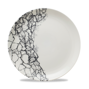 Kintsugi Accents Quartz Black Evolve Coupe Plate 10.25"