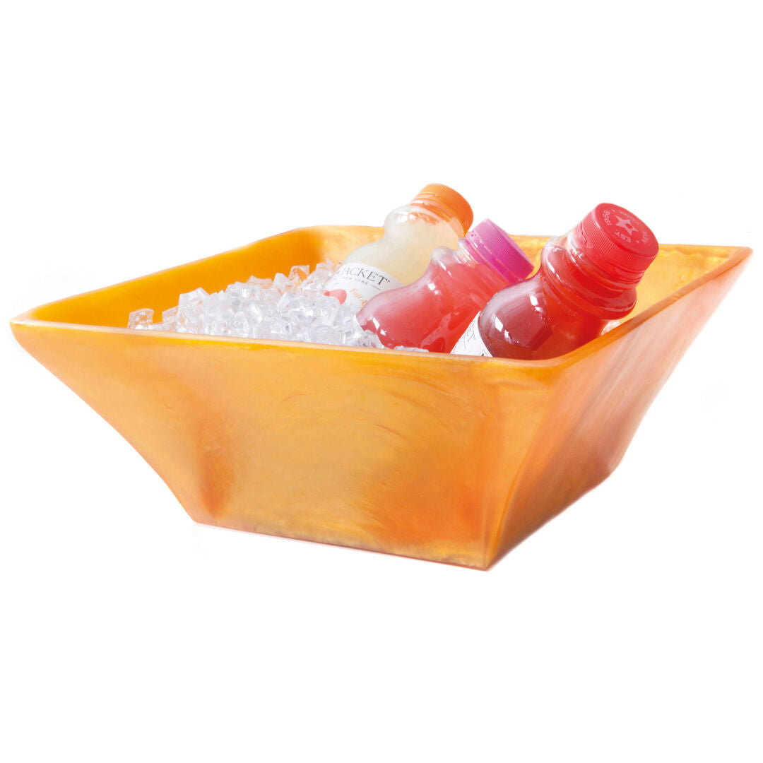 Tangerine Pearl Fusion Sqaure Bowl 31.1 x 12.1cm (12 1/4 x 4 3/4")