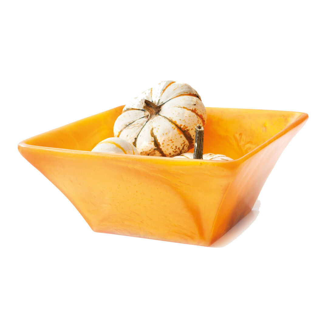 Tangerine Pearl Fusion Sqaure Bowl 26.7 x 10.8cm (10 1/2 x 4 1/4")