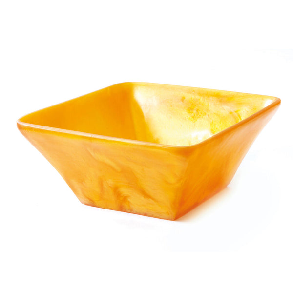 Utopia | Buffet | Tangerine Pearl Fusion Sqaure Bowl 20.3 x 8.9cm (8 x 3 1/2") | Bespoke77