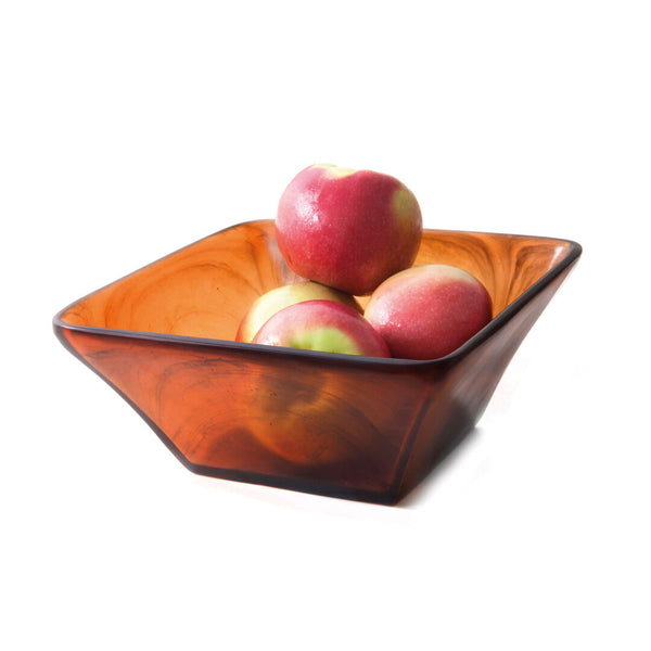 Utopia | Buffet | Tortoise Fusion Sqaure Bowl 20.3 x 8.9cm (8 x 3 1/2") | Bespoke77