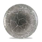 Studio Prints Kintsugi Quartz Black Coupe Plate 26cm