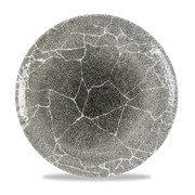 Studio Prints Kintsugi Quartz Black Coupe Plate 28.8cm