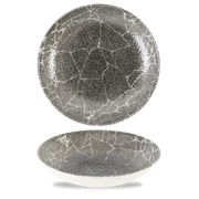 Studio Prints Kintsugi Quartz Black Coupe Bowl 24.8cm – Elegant Dining Essential