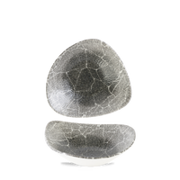 Studio Prints Kintsugi Quartz Black Triangle Plate 22.9cm
