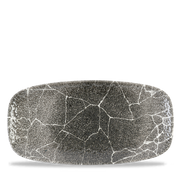 Studio Prints Kintsugi Quartz Black Chefs Oblong Plate
