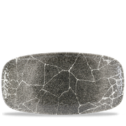 Studio Prints Kintsugi Quartz Black Chefs Oblong Plate