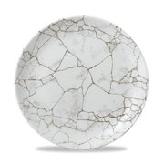 Studio Prints Kintsugi Agate Grey Evolve Coupe Plate 10.25"