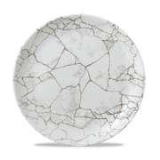 Studio Prints Kintsugi Agate Grey Evolve Coupe Plate 11.25"