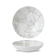 Studio Prints Kintsugi Agate Grey Evolve Coupe Bowl 7.25"