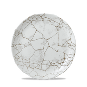 Studio Prints Kintsugi Agate Grey Evolve Coupe Plate 8.67"