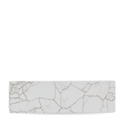 Studio Prints Kintsugi Agate Grey Oblong Porcelain Plate 30 X 9cm