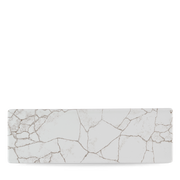 Studio Prints Kintsugi Agate Grey Oblong Porcelain Plate 33 X 11cm