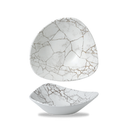 Studio Prints Kintsugi Agate Grey Lotus Bowl 9"