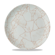 Studio Prints Kintsugi Coral Evolve Porcelain Coupe Plate 11.25"