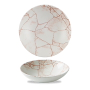 Studio Prints Kintsugi Coral Evolve Porcelain Coupe Bowl 7.25"