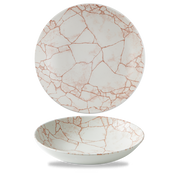 Studio Prints Kintsugi Coral Evolve Porcelain Coupe Bowl 9.75"