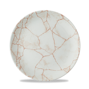 Studio Prints Kintsugi Coral Evolve Porcelain Coupe Plate 8.67"