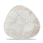 Studio Prints Kintsugi Coral Lotus Porcelain Plate 10"