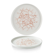 Studio Prints Kintsugi Coral Walled Porcelain Plate 10 2/8"