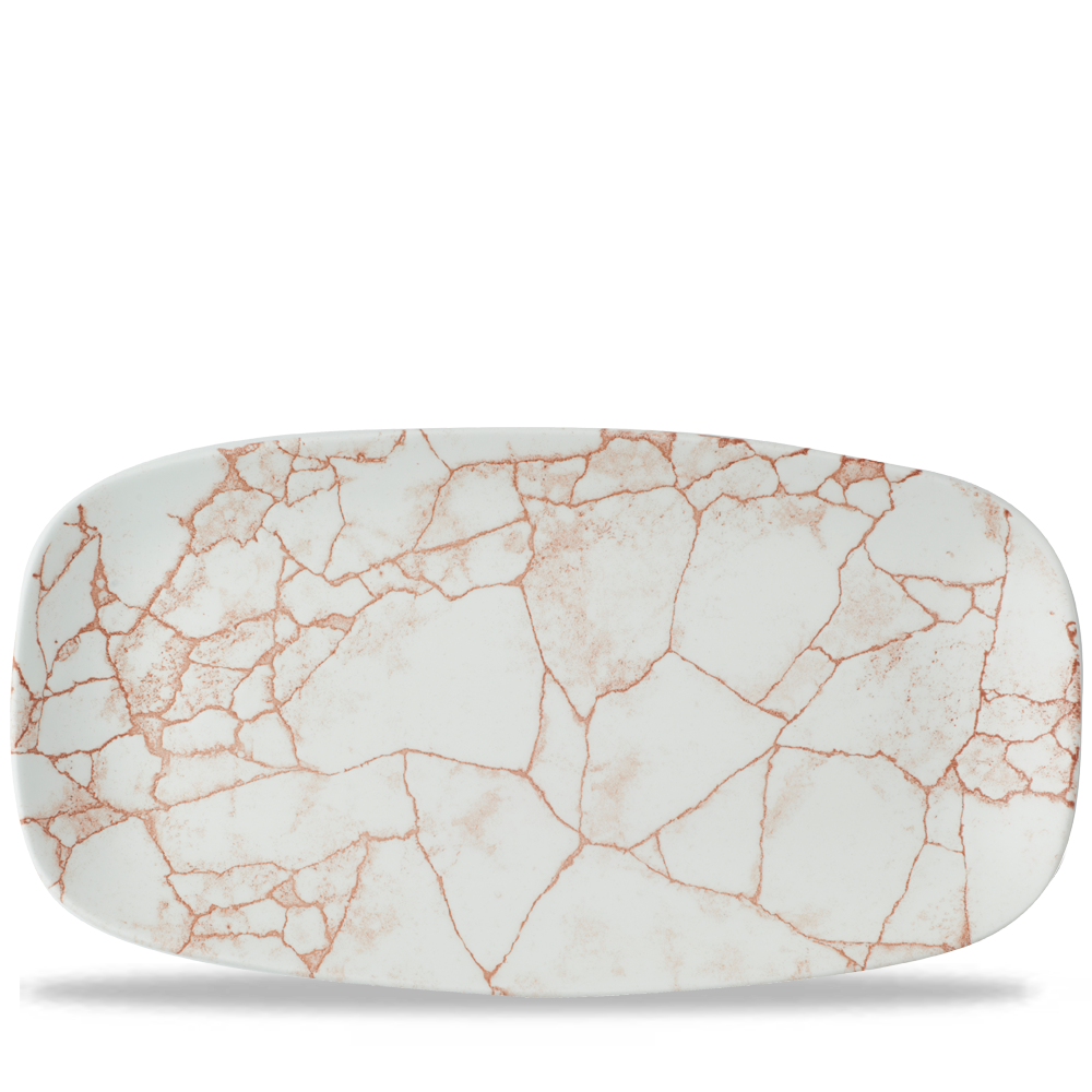 Studio Prints Kintsugi Coral Chefs Oblong Plate - Unique Dining Experience