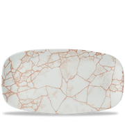 Studio Prints Kintsugi Coral Chefs Oblong Plate - Unique Dining Experience