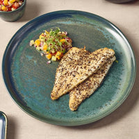 Terra Porcelain Aqua Green Coupe Plate 27.5cm