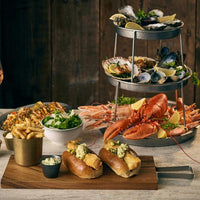 GenWare Three Tier Vintage Steel Seafood Stand