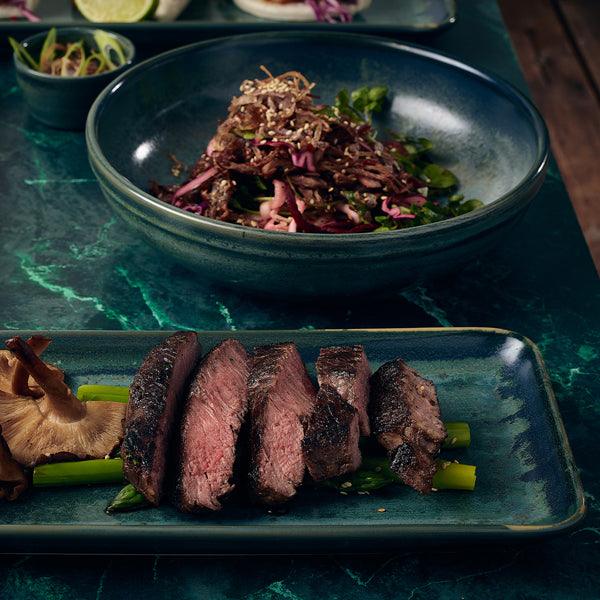 Terra Porcelain Aqua Green Narrow Rectangular Platter 31 x 14cm